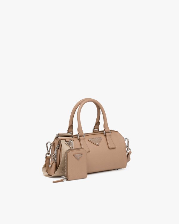 Cameo Beige Saffiano leather top-handle bag - Image 3