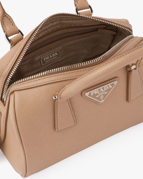 Cameo Beige Saffiano leather top-handle bag - Image 5