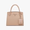 Cameo Beige Small Saffiano Leather Prada Monochrome Bag