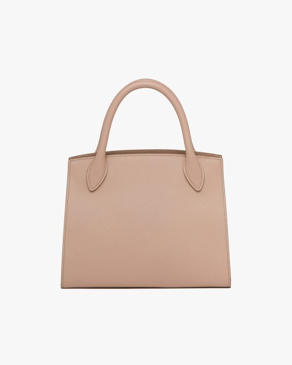 Cameo Beige Small Saffiano Leather Prada Monochrome Bag - Image 4