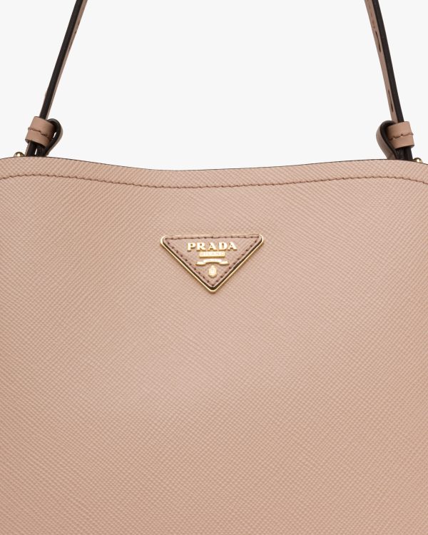 Cameo/black Saffiano Leather Prada Matinee Bag - Image 6