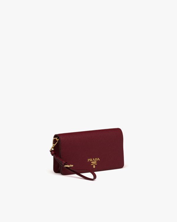 Cerise Saffiano leather mini-bag - Image 3
