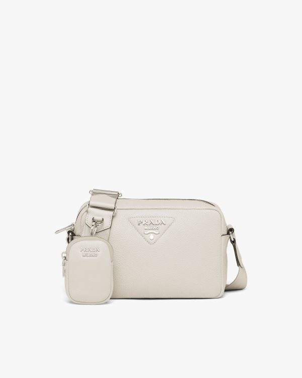 Chalk White Leather shoulder bag