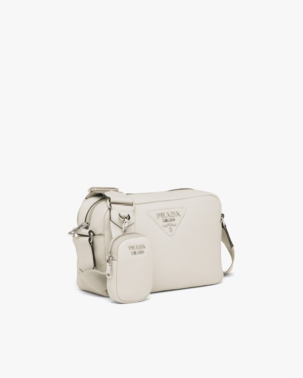 Chalk White Leather shoulder bag - Image 3