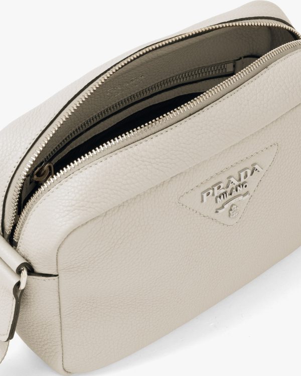 Chalk White Leather shoulder bag - Image 5