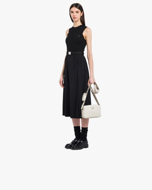 Chalk White Leather shoulder bag - Image 7