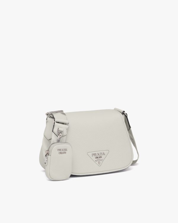 Chalk White Leather shoulder bag - Image 3