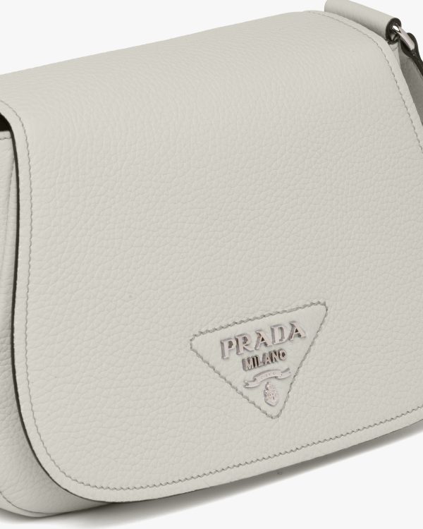 Chalk White Leather shoulder bag - Image 6