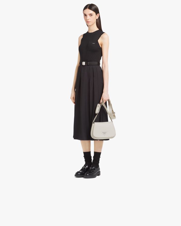 Chalk White Leather shoulder bag - Image 7
