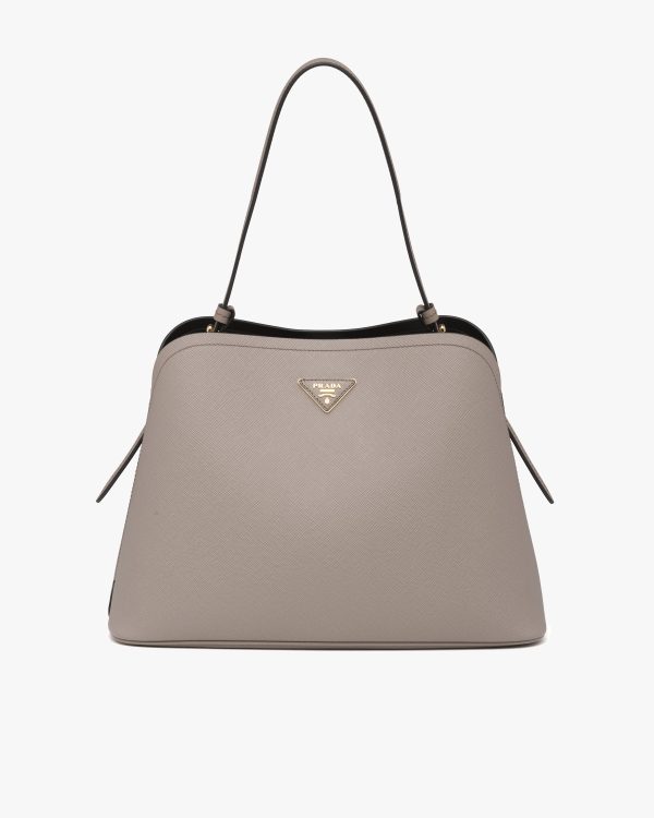 Clay/ Black Prada Matinee handbag