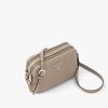 Clay Gray Prada Flou leather bag with shoulder strap - Image 3