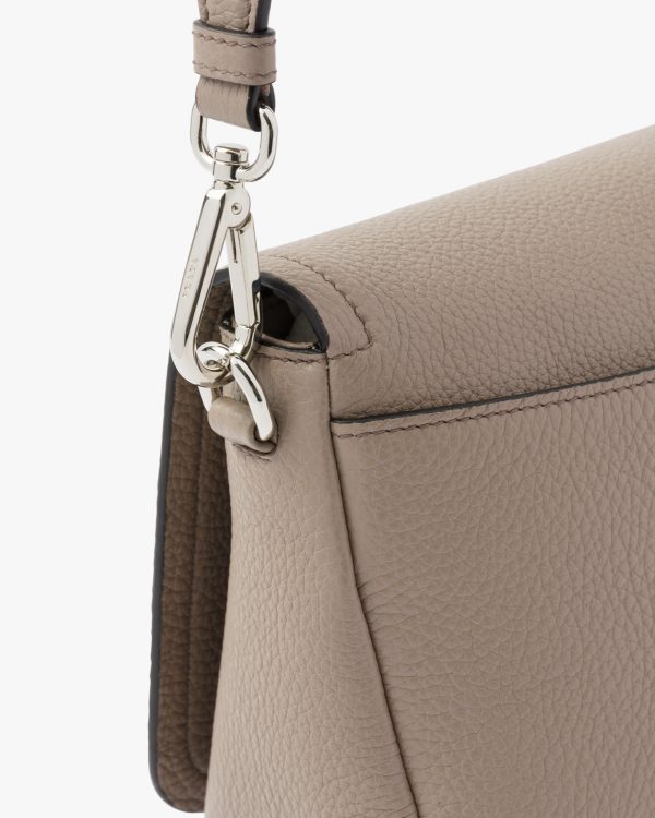 Clay Gray Prada Flou leather shoulder bag - Image 6