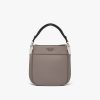 Clay Grey/black Small Leather Prada Margit bag