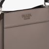 Clay Grey/black Small Leather Prada Margit bag - Image 6