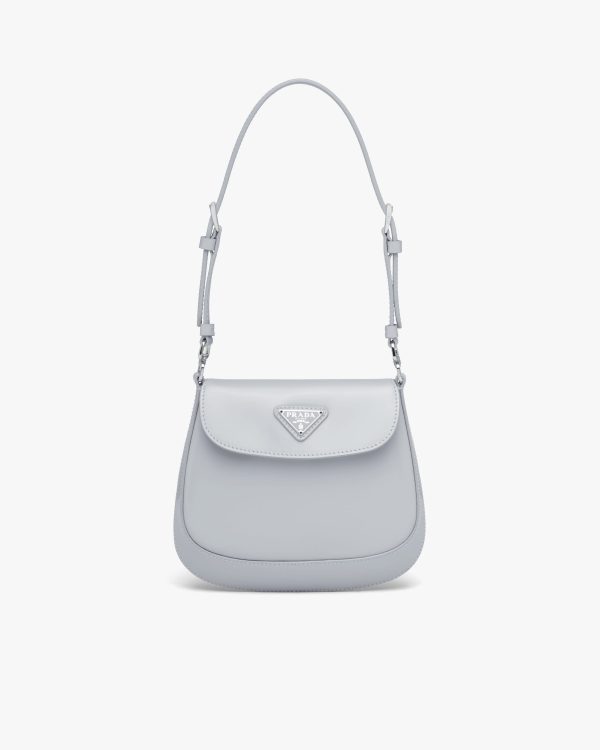Cornflower Blue Prada Cleo brushed leather mini bag