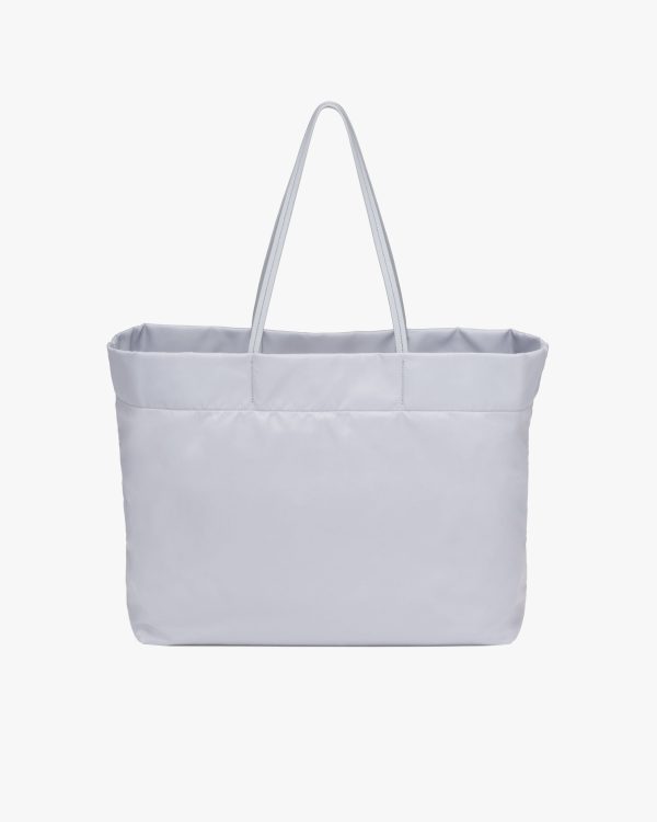 Cornflower Blue Re-Nylon and Saffiano leather tote bag - Image 4