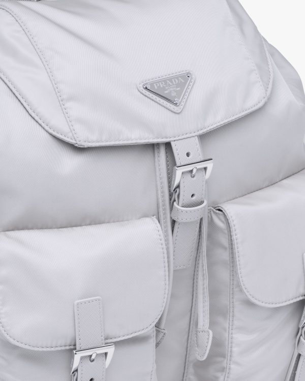 Cornflower Blue Re-Nylon medium backpack - Image 2
