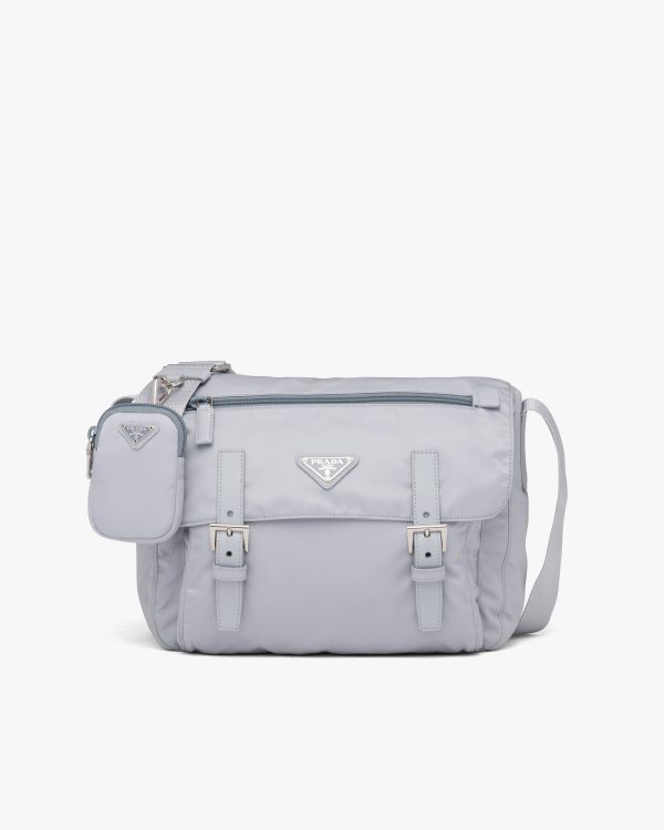 Cornflower Blue Re-Nylon shoulder bag