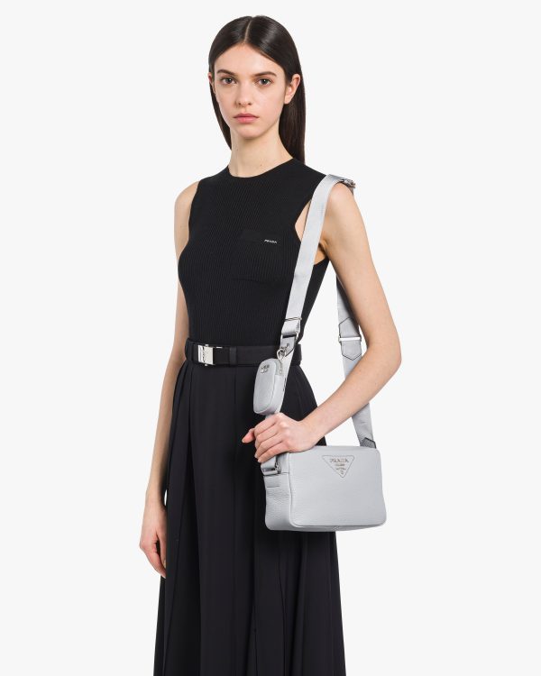 Cornflower Leather shoulder bag - Image 2