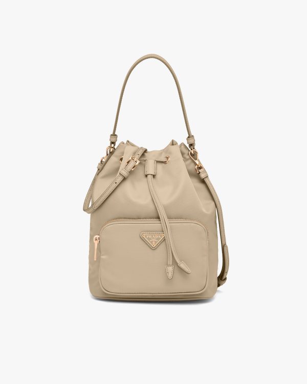 Desert Beige Prada Duet Re-Nylon shoulder bag