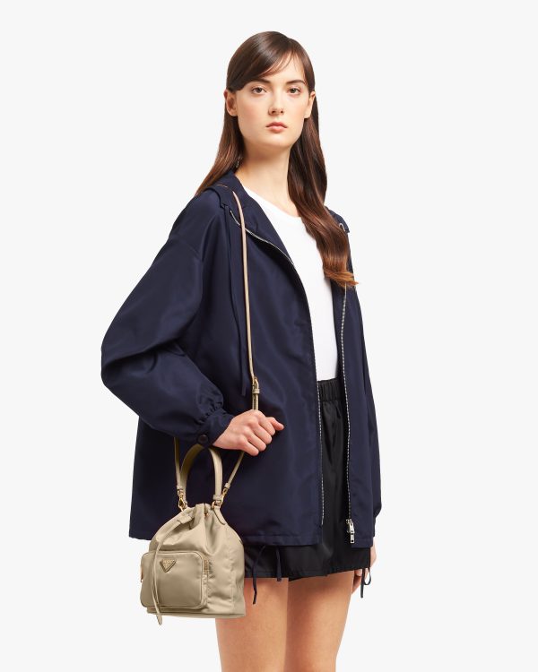 Desert Beige Prada Duet Re-Nylon shoulder bag - Image 2