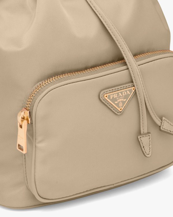 Desert Beige Prada Duet Re-Nylon shoulder bag - Image 6