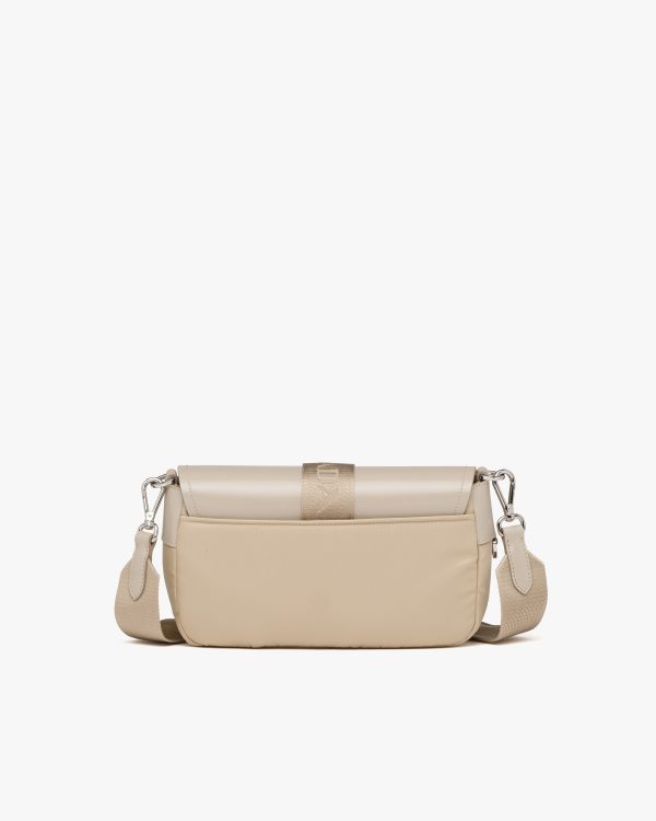 Desert Beige Prada Pocket nylon and brushed leather bag - Image 4