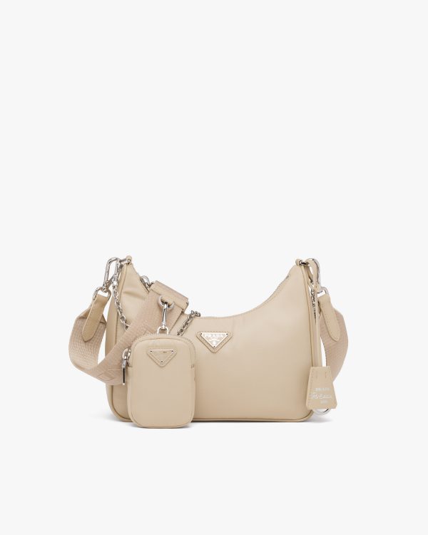 Desert Beige Prada Re-Edition 2005 Re-Nylon bag