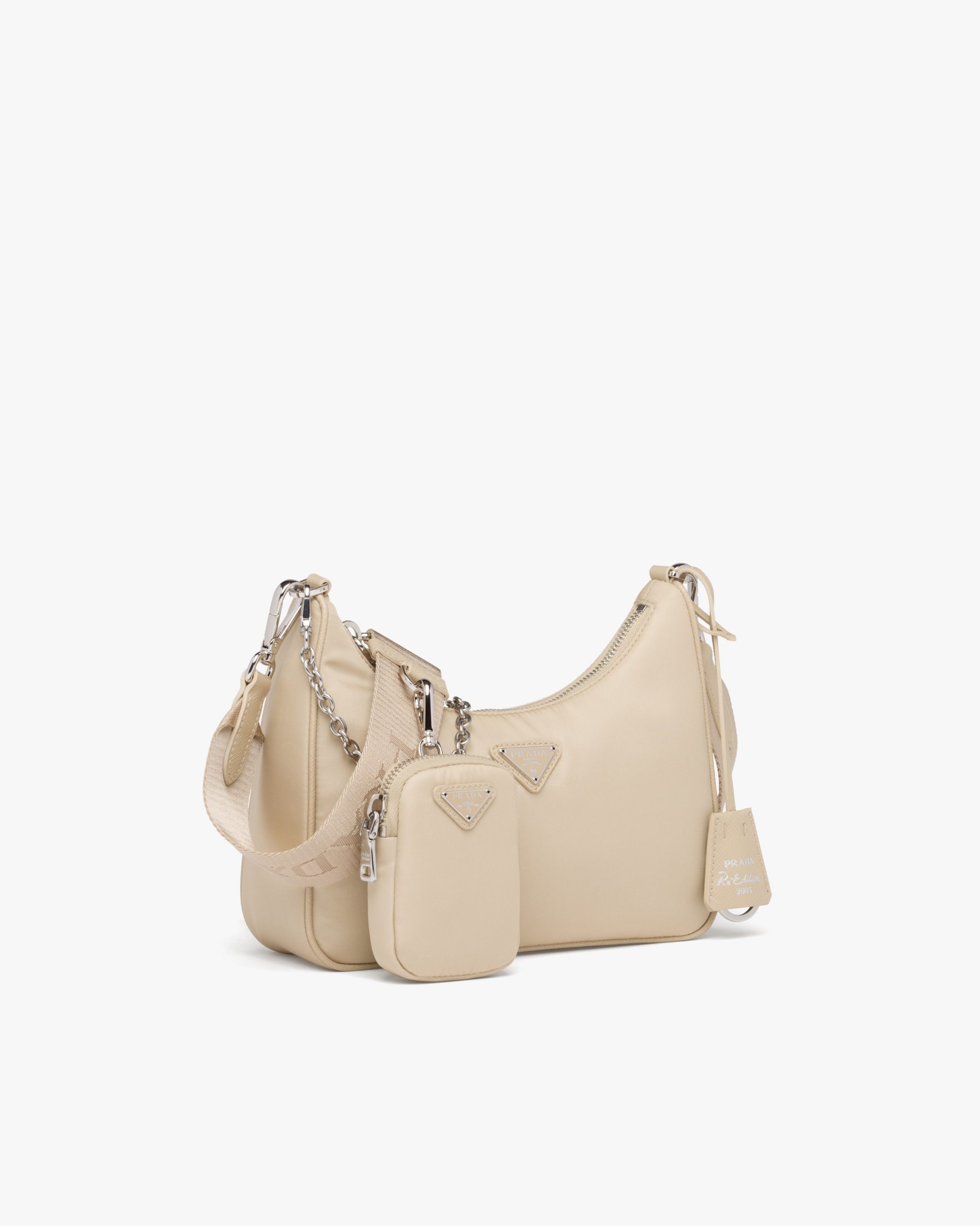 Re-nylon handbag Prada Beige in Synthetic - 35269213