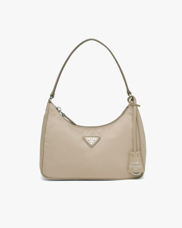Desert Beige Prada Re-Edition 2005 Re-Nylon mini bag