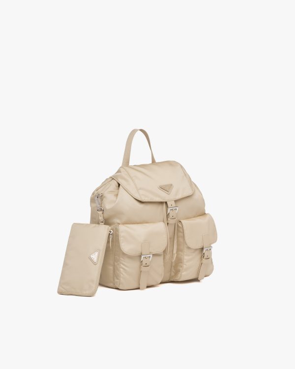 Desert Beige Re-Nylon medium backpack - Image 3