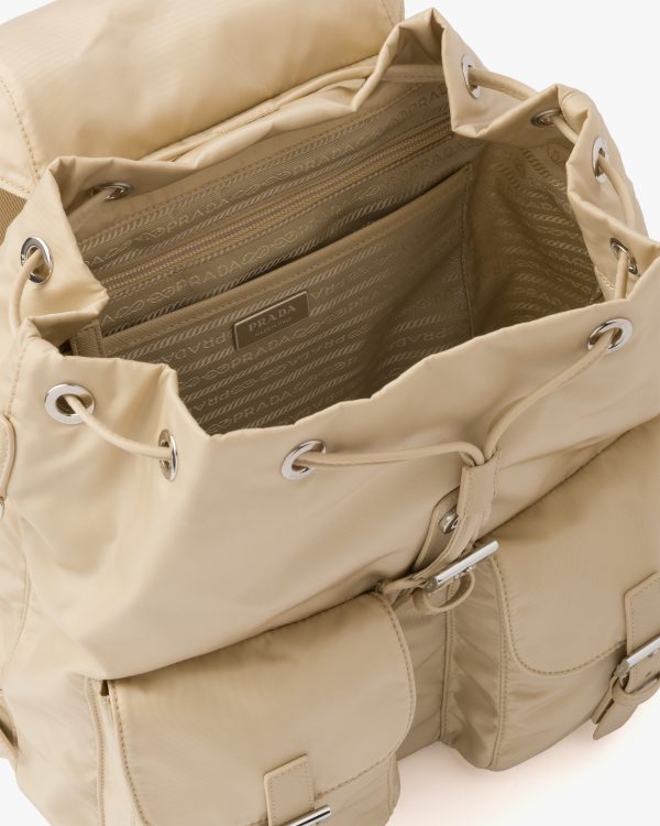 Desert Beige Re-Nylon medium backpack - Image 5