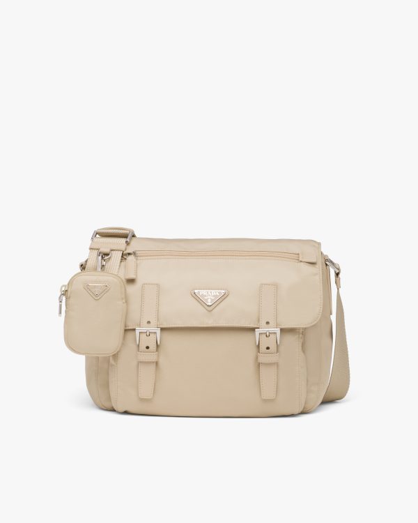 Desert Beige Re-Nylon shoulder bag
