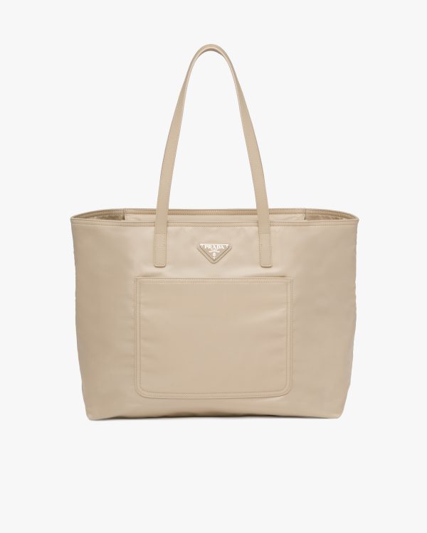 Desert Beige Re-Nylon tote bag