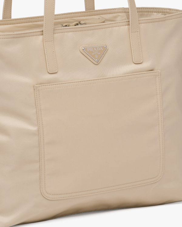 Desert Beige Re-Nylon tote bag - Image 2