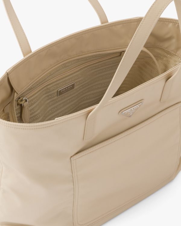 Desert Beige Re-Nylon tote bag - Image 5