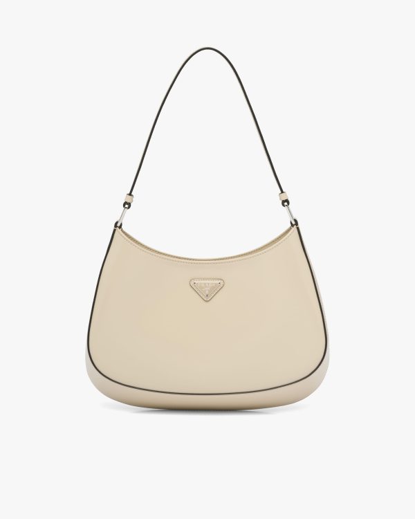 Desert N Prada Cleo brushed leather shoulder bag