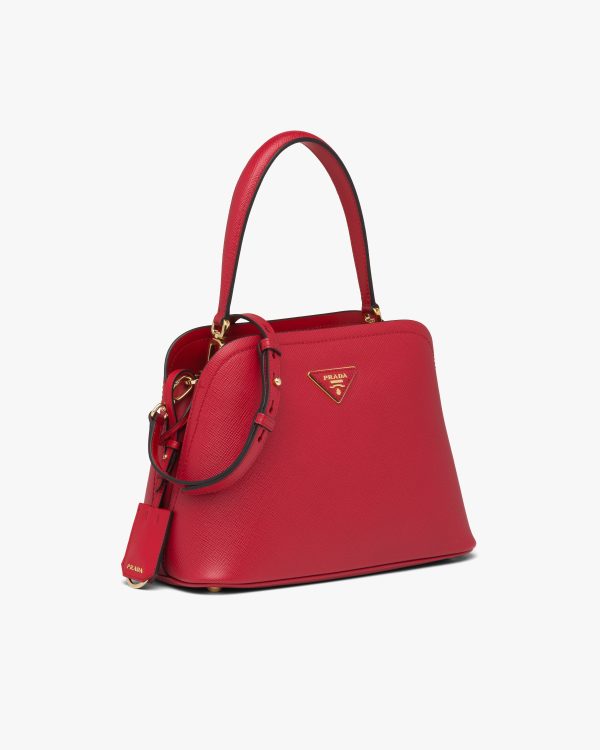 Fiery Red Medium Saffiano Leather Prada Matinee Bag - Image 3