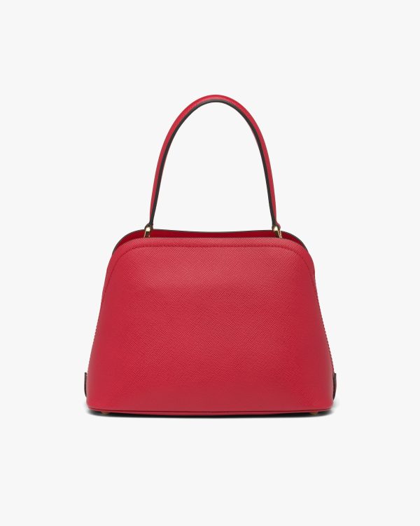 Fiery Red Medium Saffiano Leather Prada Matinee Bag - Image 4