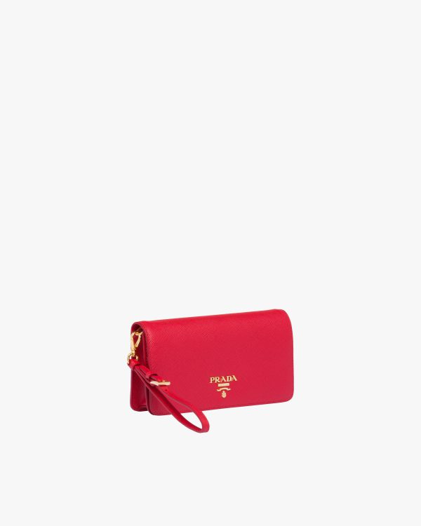 Fiery Red Saffiano leather mini-bag - Image 3