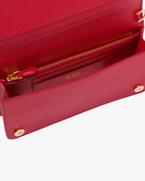 Fiery Red Saffiano leather mini-bag - Image 5