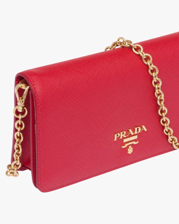 Fiery Red Saffiano leather mini-bag - Image 6