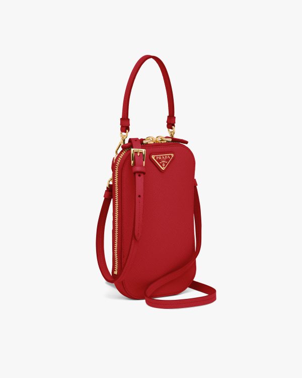 Fiery Red Saffiano mini-bag - Image 3