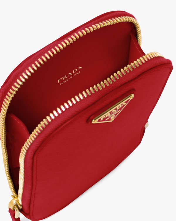 Fiery Red Saffiano mini-bag - Image 5