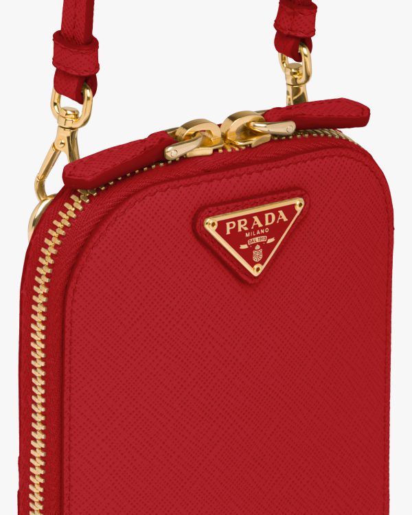 Fiery Red Saffiano mini-bag - Image 6