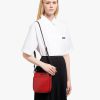 Fiery Red/black Small Leather Prada Margit bag - Image 2