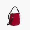 Fiery Red/black Small Leather Prada Margit bag - Image 3