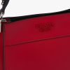 Fiery Red/black Small Leather Prada Margit bag - Image 6