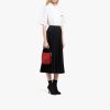 Fiery Red/black Small Leather Prada Margit bag - Image 7