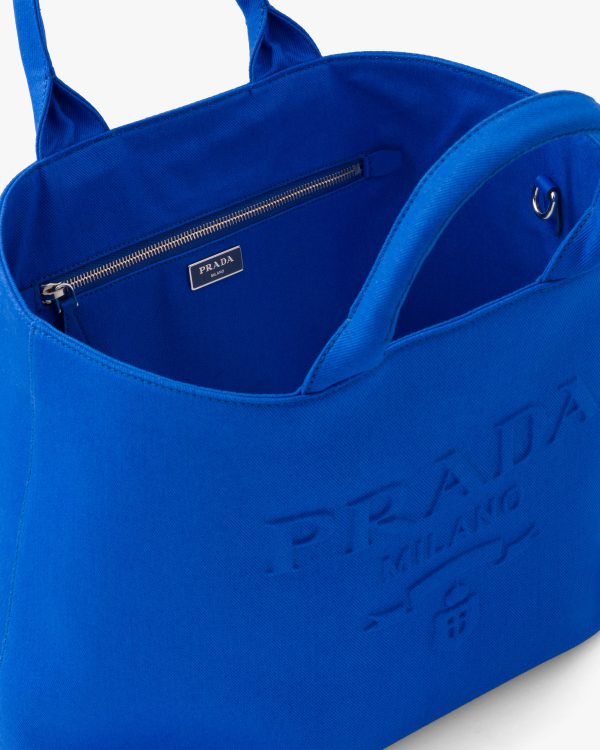 Light Blue Drill tote bag - Image 5